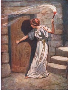 Minotaur: delikatna Ariadna pokazała się z pochodnią w ręku.